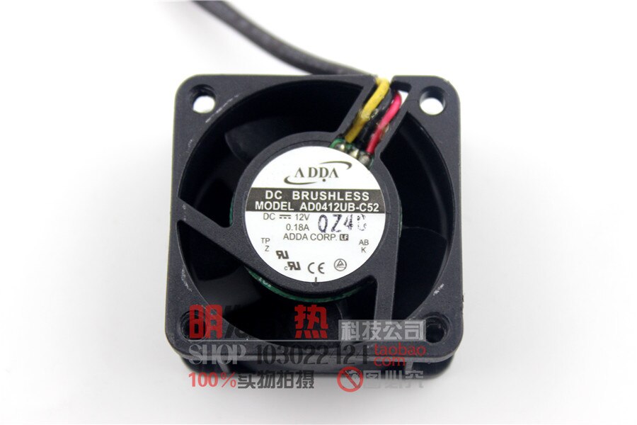 4020 AD0412UB-C52 DC12V 0.18A 4CM  40*40*20MM